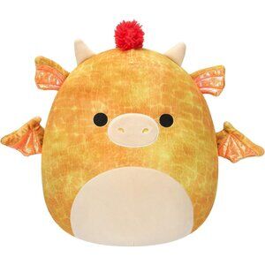 Squishmallows Original 12-Inch Dieric Yellow Dragon Official Jazwares Large Plus